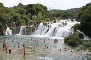 Charter-Kroatien-Sukosan: Der Nationalpark Krka ist ein beliebtes Ausflugsziel